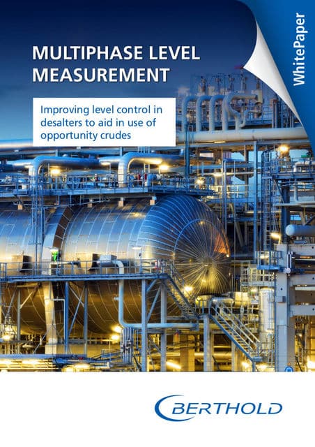 Multiphase level measurements catalogue